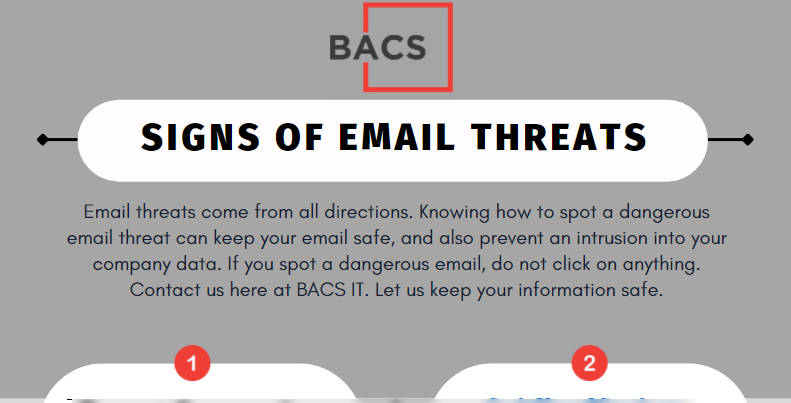 BACS IT Signs of Email Threats