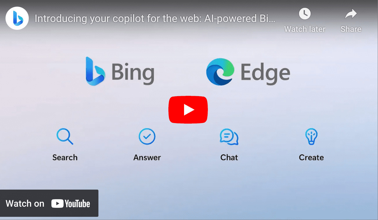 Microsoft Unveils AI-Powered Bing and Edge